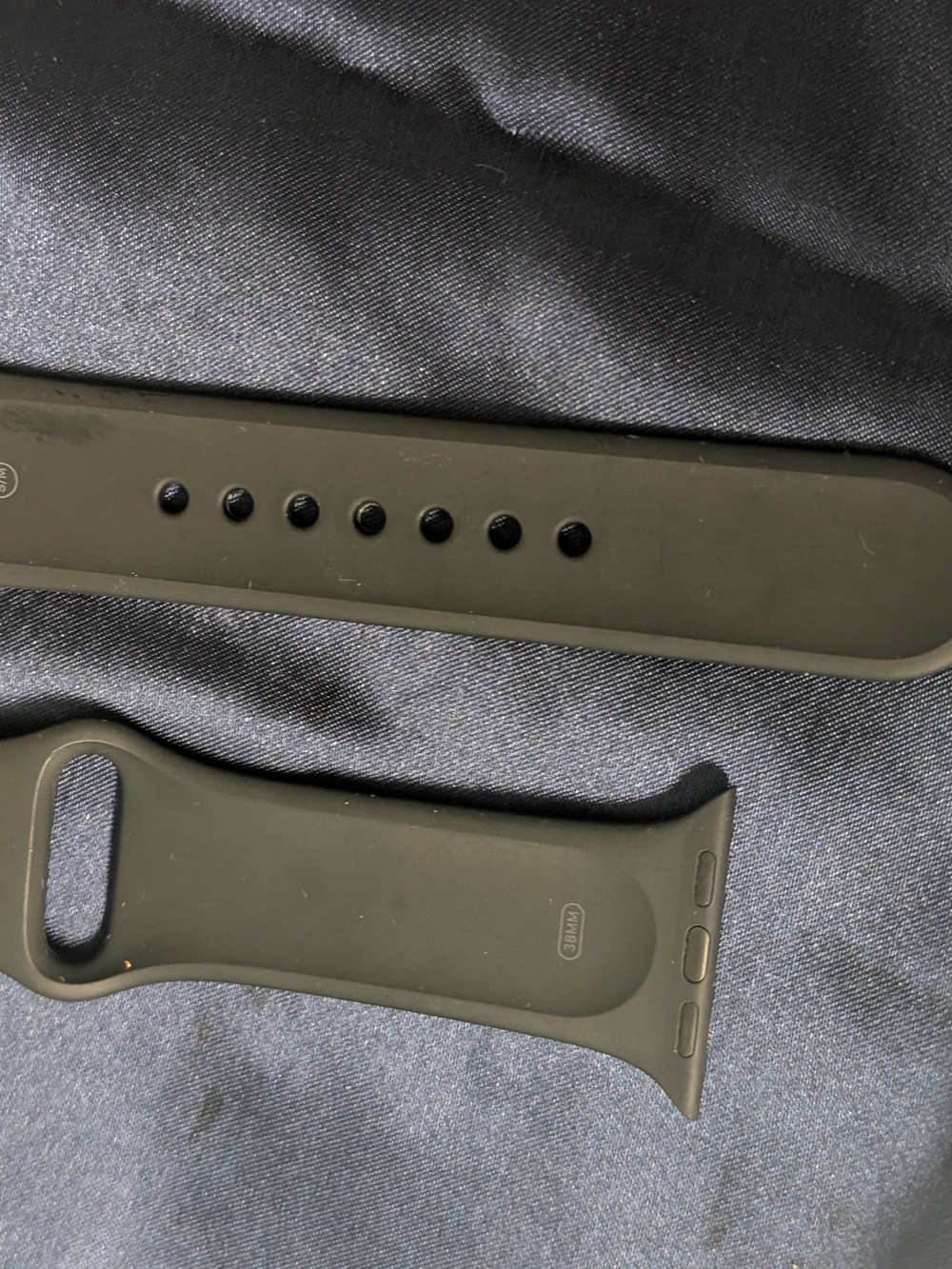 Black Silicone Replacement Wristband for Applewatch